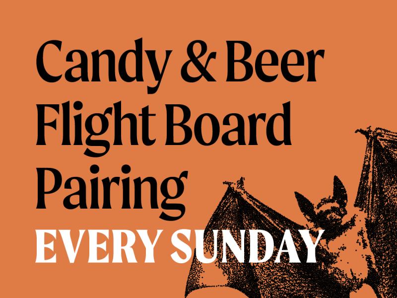 Candy & beer pairing board
