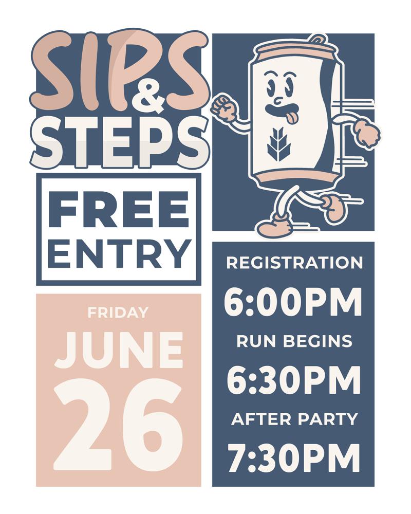 sips and steps poster