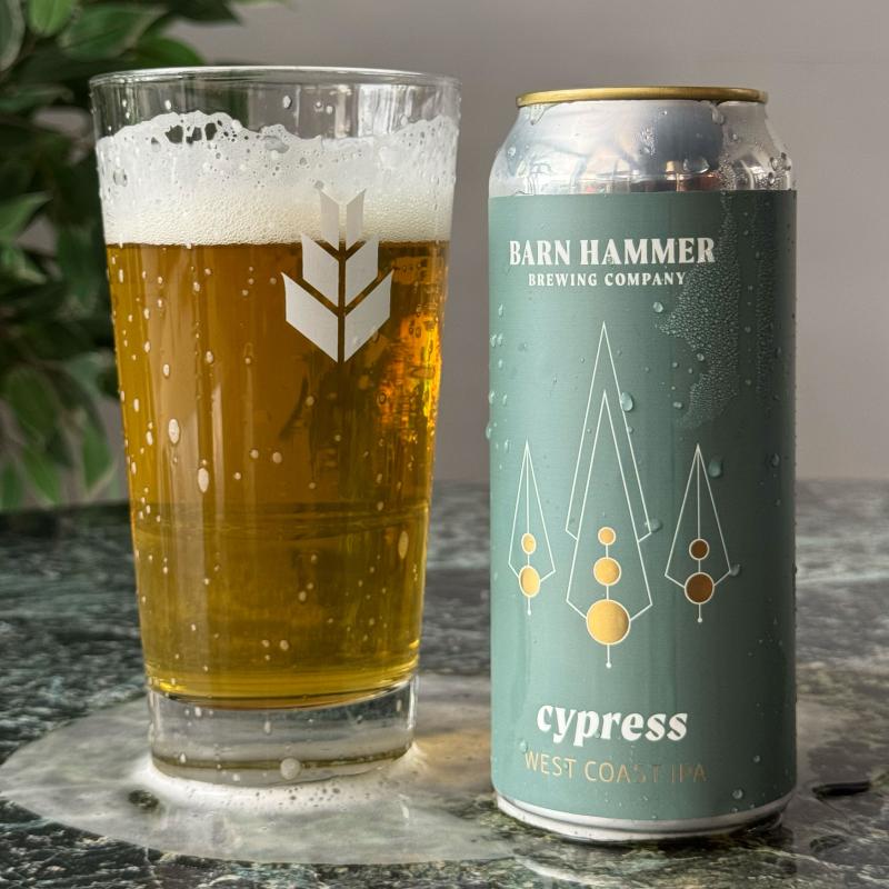 cypress can poured beer